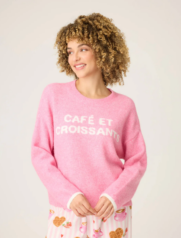 Cafe Et Croissants Snuggle Sweater