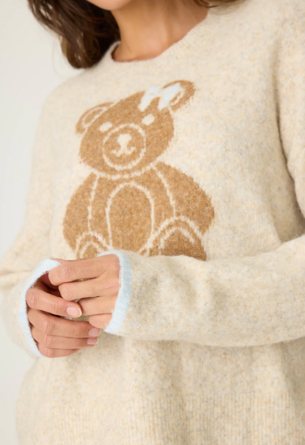 Teddy Bear Graphic Snuggle Sweater