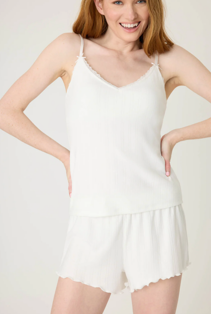 Pointelle Essentials Solid Ivory Camisole