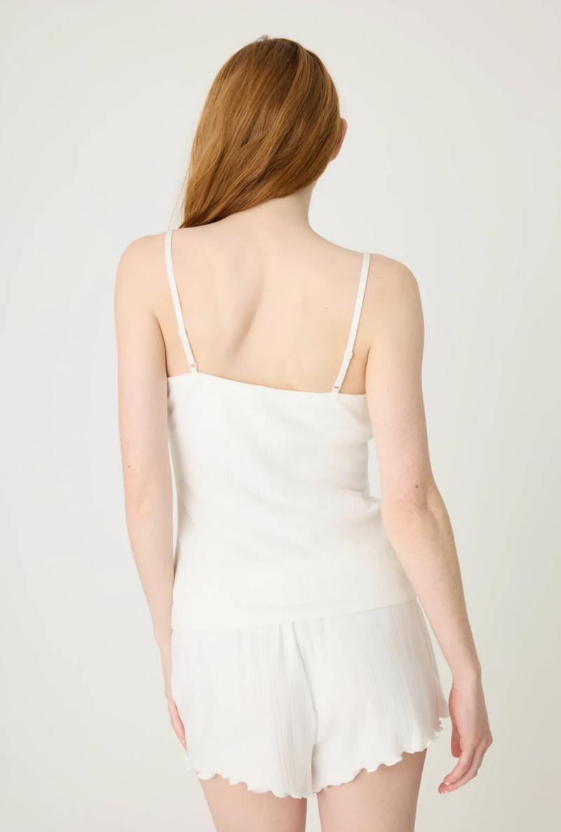 Pointelle Essentials Solid Ivory Camisole