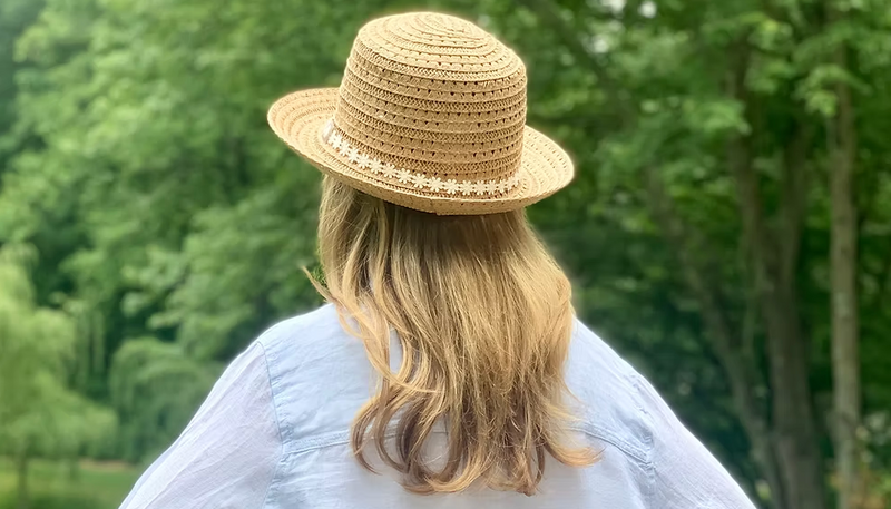 Montauk Daisy Straw Bucket Hat