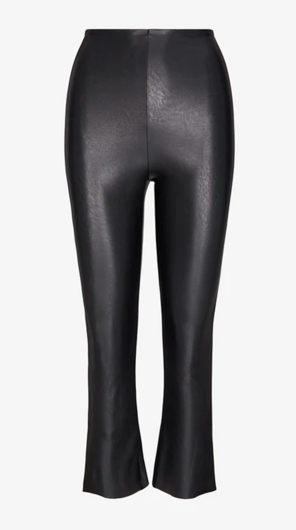 Faux Leather Flare Legging