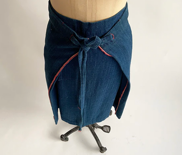 Indigo Wrap Skirt