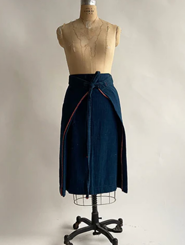 Indigo Wrap Skirt
