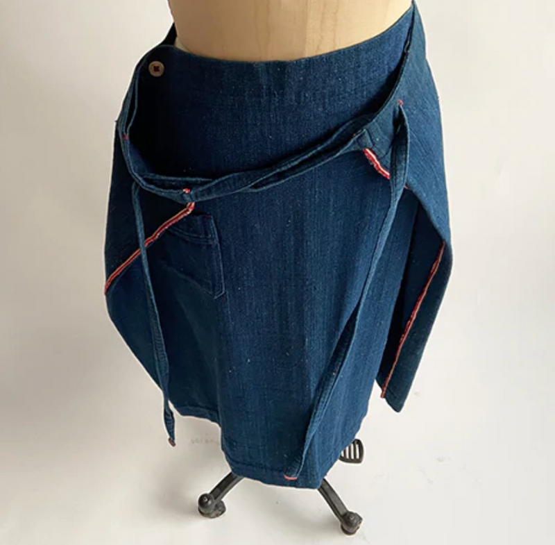 Indigo Wrap Skirt