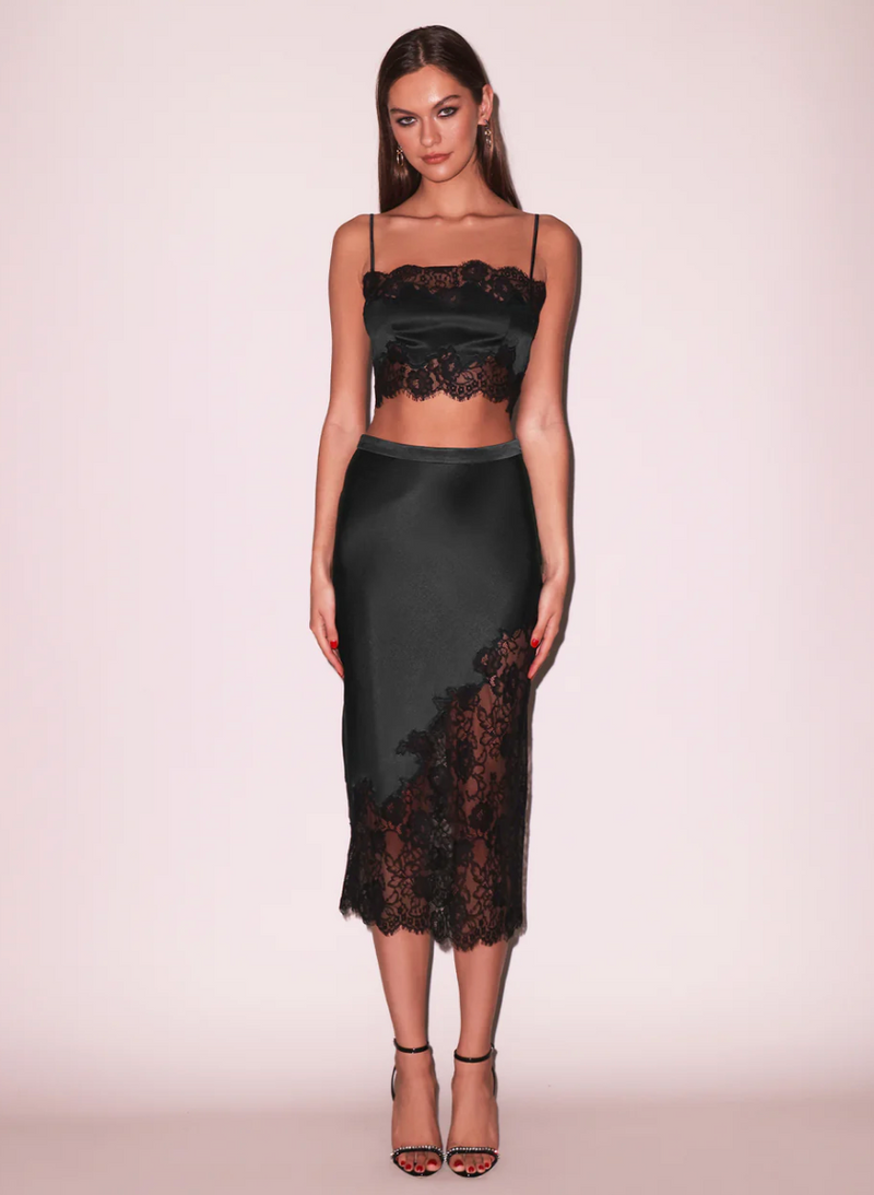 Silk & Lace Bandeau Top