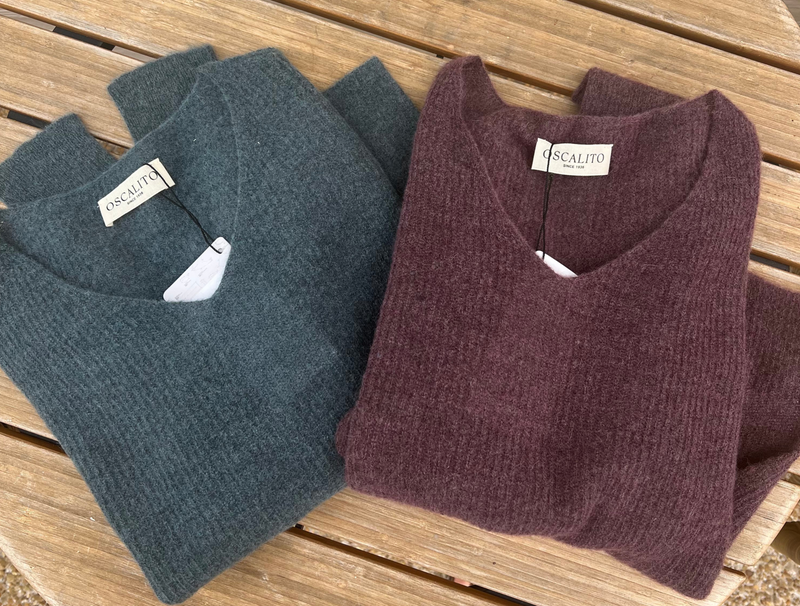 CALATO ALPACA E LANA V Neck Sweater