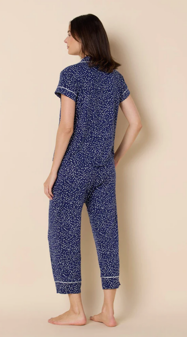 Confetti Dot Pima Knit Capri Pj Set