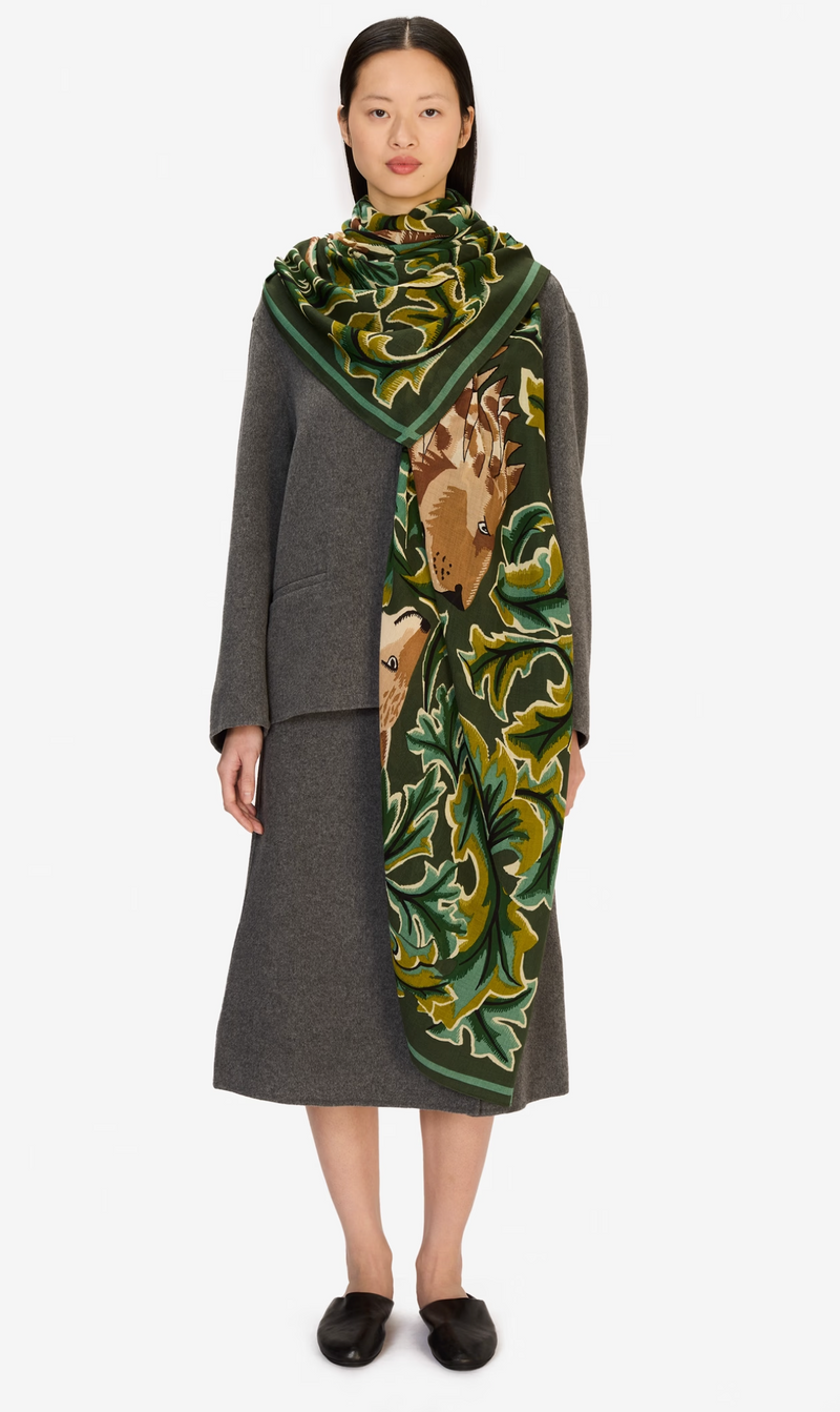 100 Leonard Khaki Scarf
