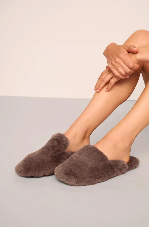 Plush Mule Slippers