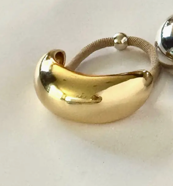 Moon Shape Pony Holder-Gold