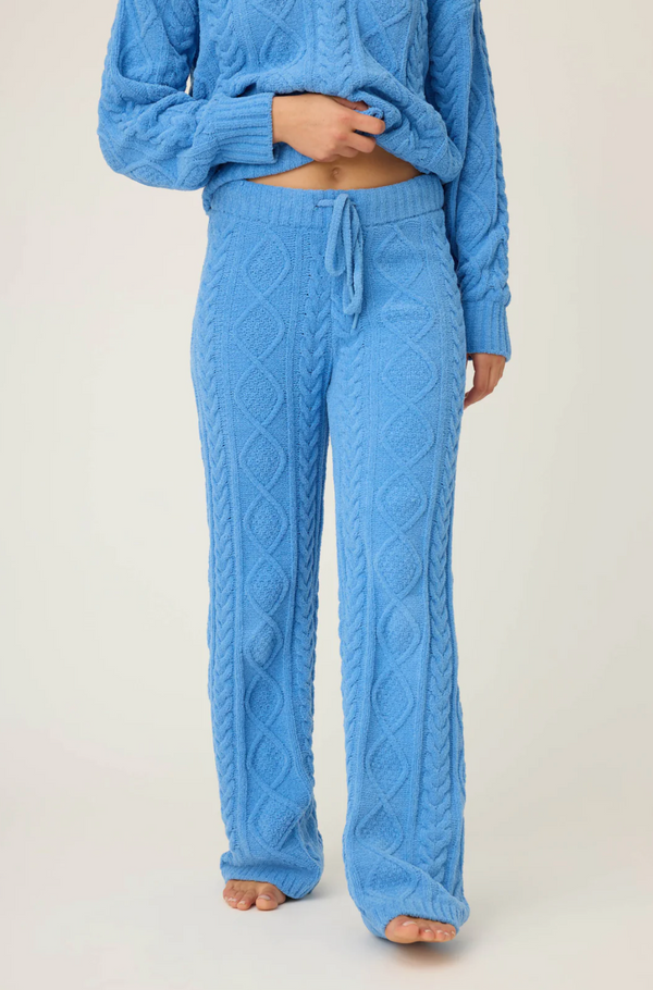 Chenille Cable Style Knit Lounge Pant