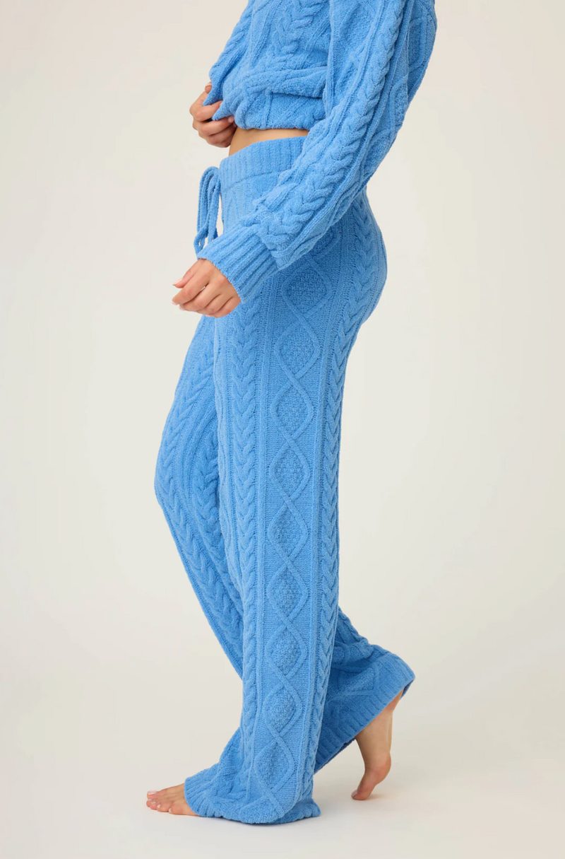 Chenille Cable Style Knit Lounge Pant