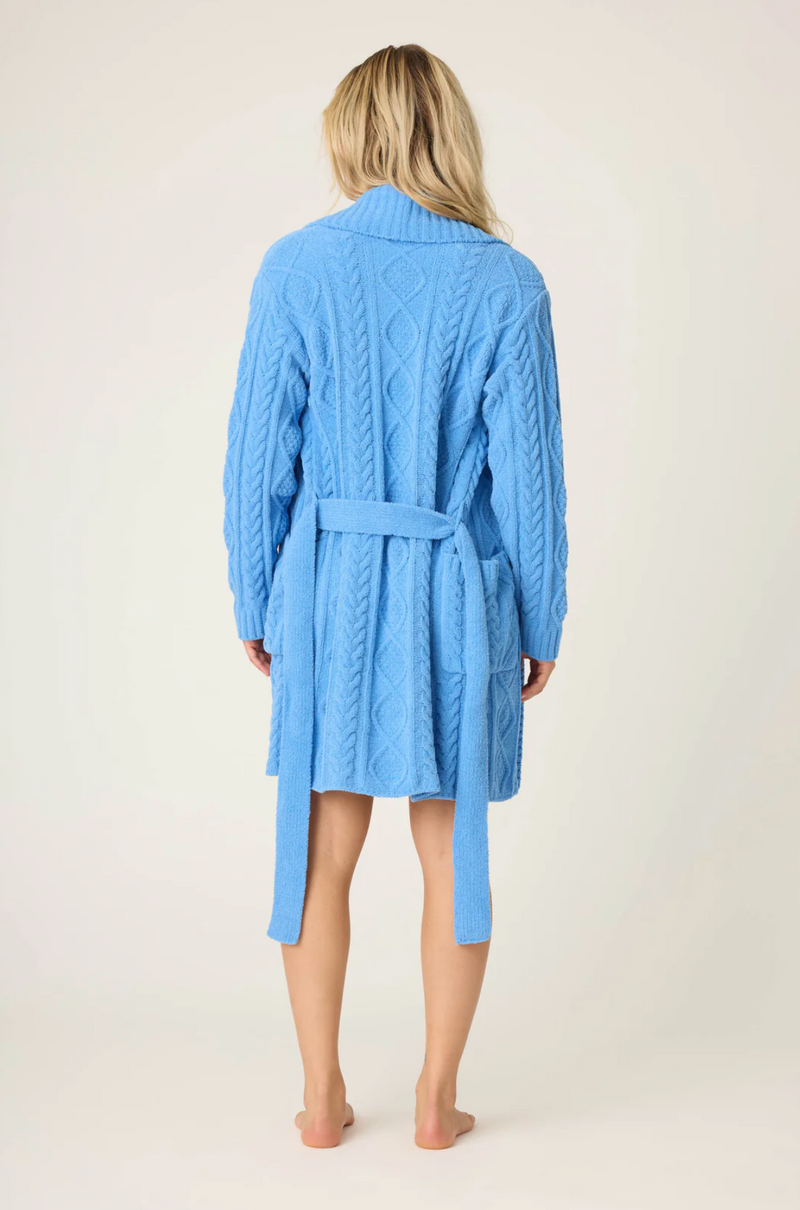 Chenille Cable Knit Robe