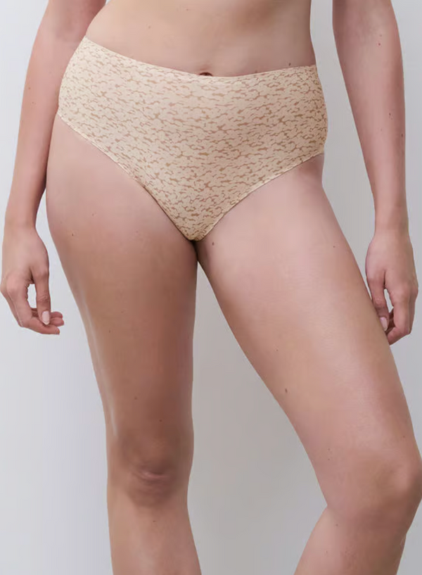 SoftStretch High Waist Thong - Norah Nude Print