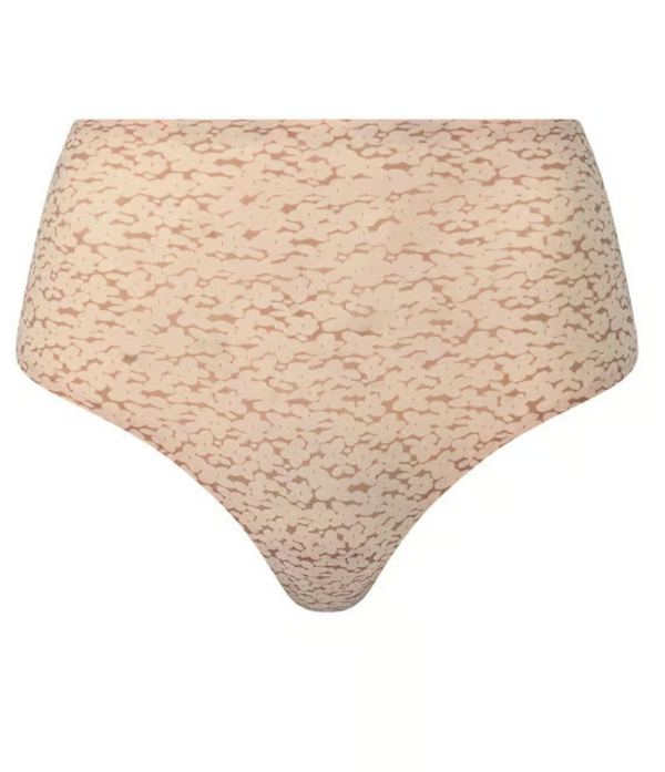 SoftStretch High Waist Thong - Norah Nude Print