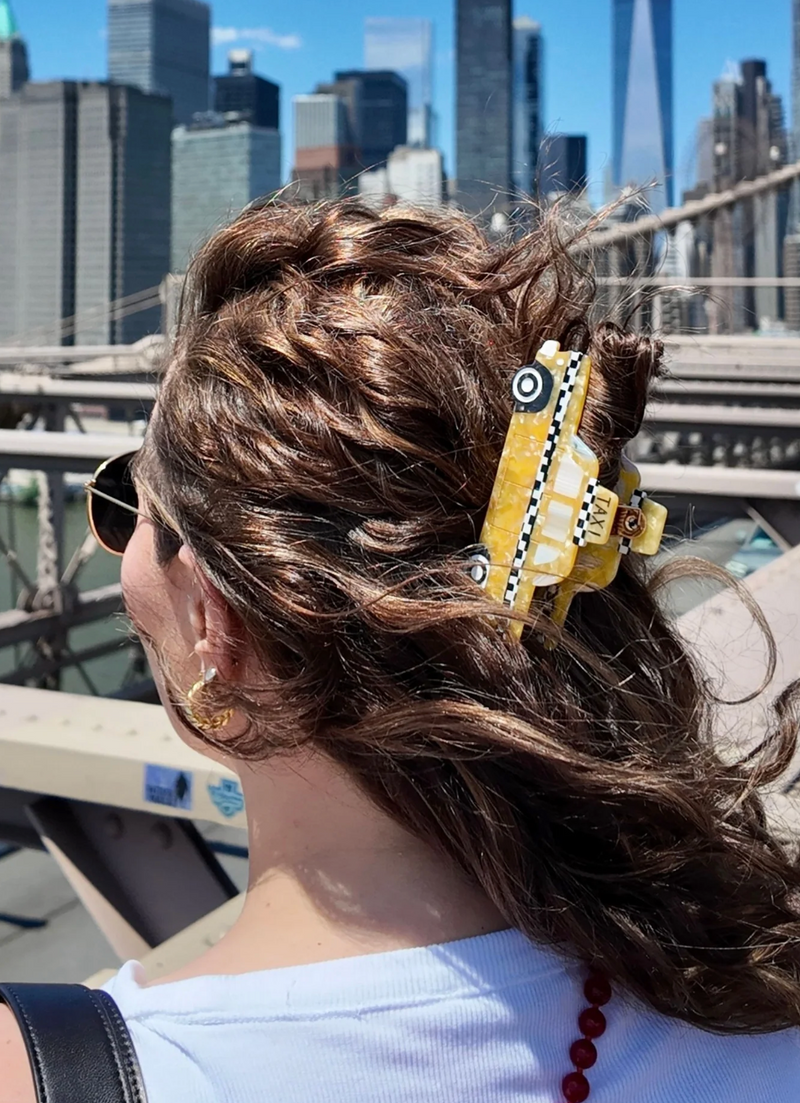 Yellow Taxi Claw Clip