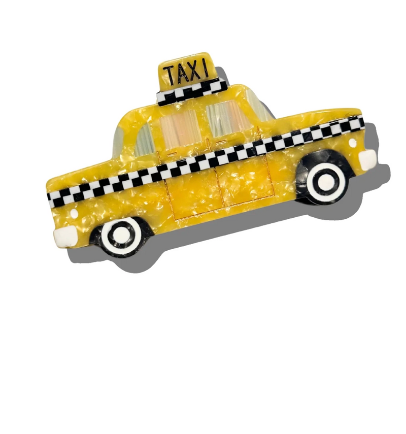 Yellow Taxi Claw Clip