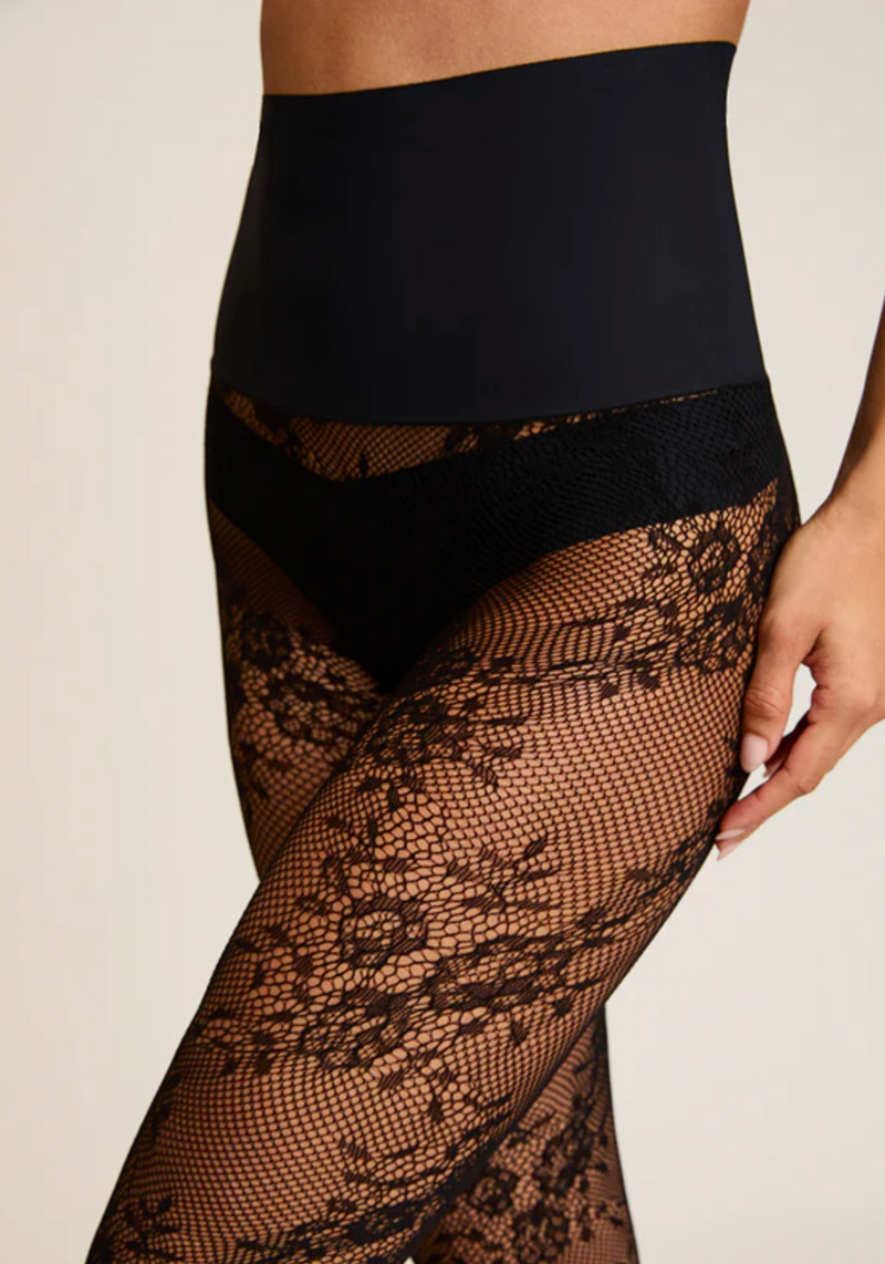 Floral Net Tights