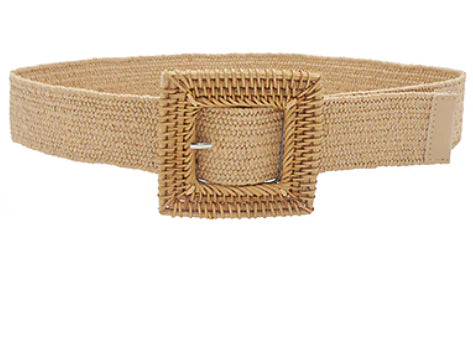 Rattan Square Belt / Tan