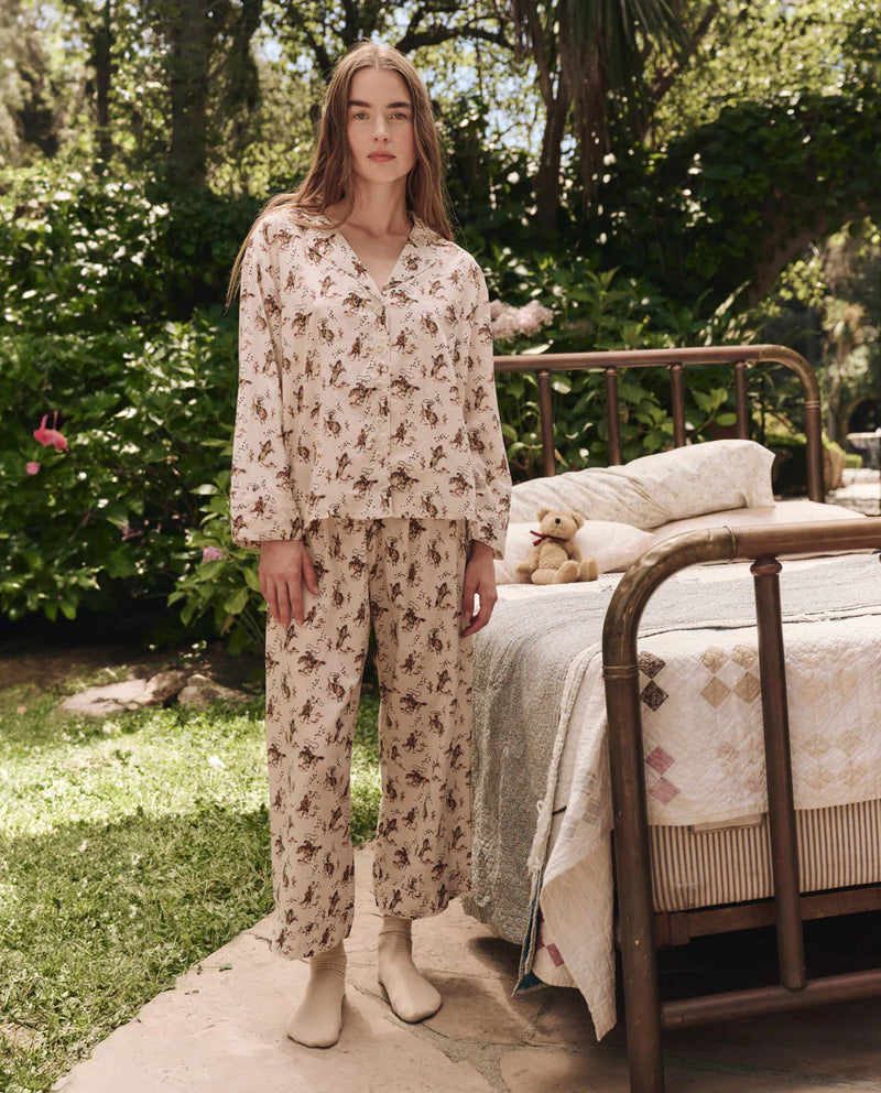 The Easy Sleep Pant Cream Cowboy