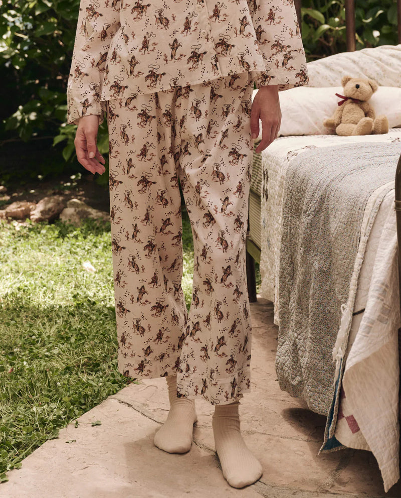 The Easy Sleep Pant Cream Cowboy