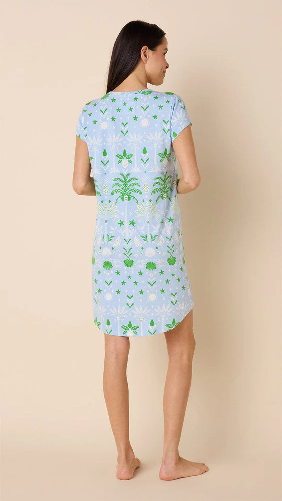 Pima Knit Short-Sleeved Sleep Shirt