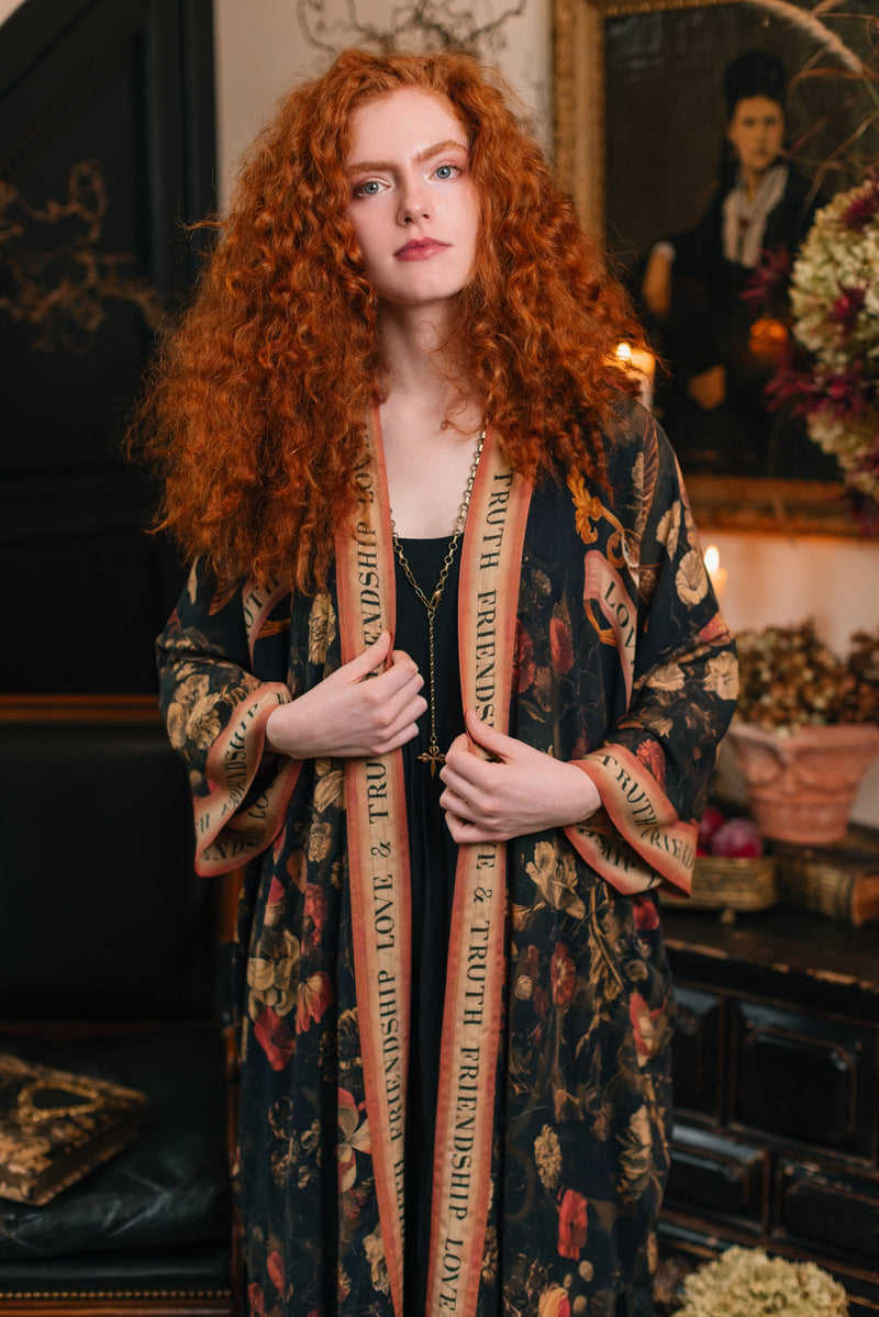 Heart of Gold Opera Duster Kimono