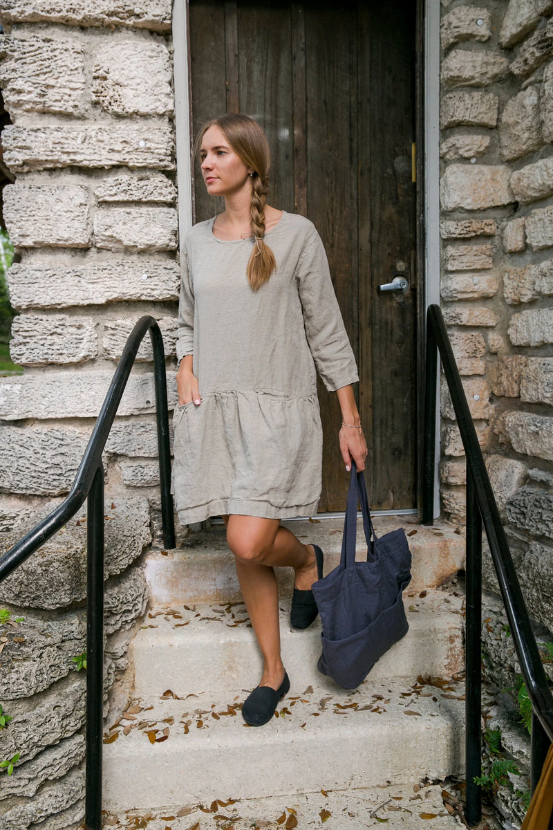 Linen Mary Jay Dress