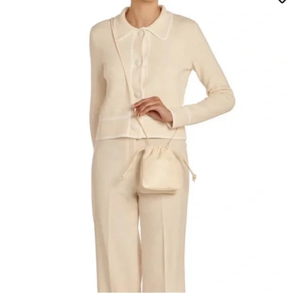 drawstring Bucket Bag White