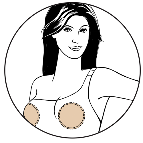 Shaper Round Pads Nude