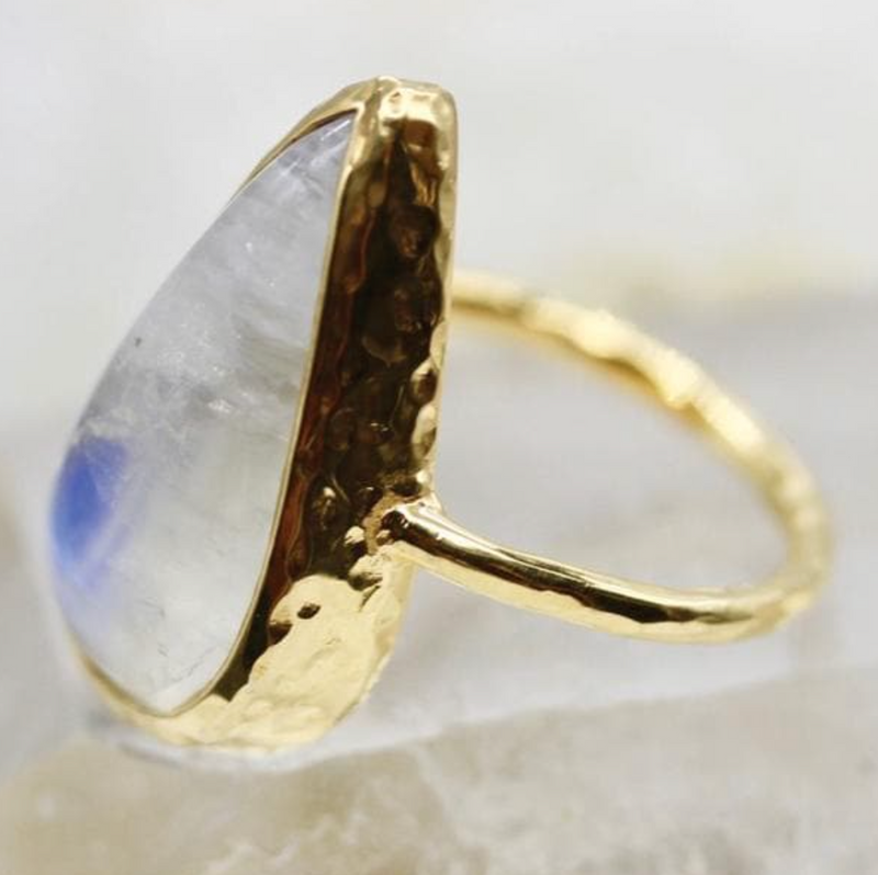 Moonstone Elfin Ring