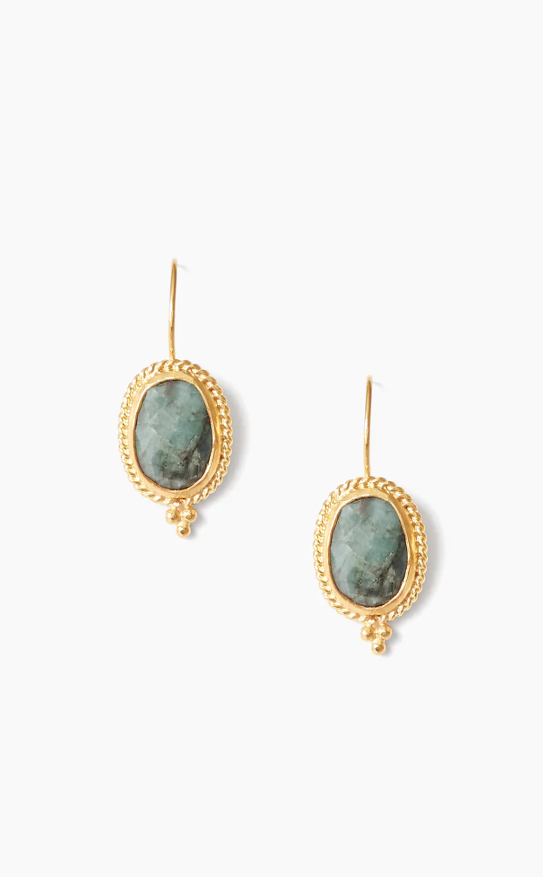 Emerald Vignette Earrings